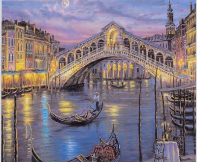 Картина по номерам + Алмазная мозайка 2в1 YHDGJ 70173 (30) 50х40см.