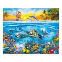 Алмазна мозаїка GB 77792 (30) "TK Group", "Морські жителі", 40х30см, в коробці