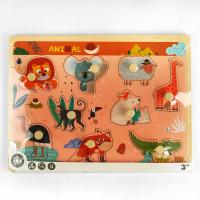 Дерев’яна Логічна гра C 53769 "Тваринки", рамка-вкладиш, у плівці  