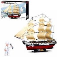 Конструктор Sluban M38-B0836 "Фрегат USS Constitution", 1118 дет (масштаб 1:170)