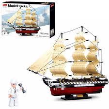 Конструктор Sluban M38-B0836 "Фрегат USS Constitution", 1118 дет (масштаб 1:170)