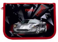 Пенал "Crash Car", 1-яр з 2 відв., пустий, 21206C, CLASS