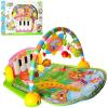 Розвиваючий музичний килимок для немовляти 90-60-40 см - піаніно, дуга, підвіски, PA318, Голубий