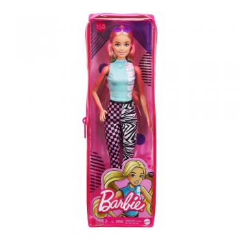 Лялька Barbie Fashionistas блондинка у блакитному топі і леггінсах (GRB50)
