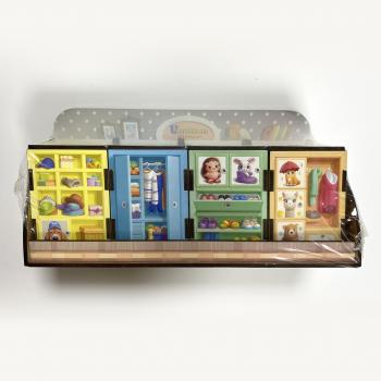 ДИТЯЧА РОЗВИВАЮЧА ГРА - ЧАРІВНИЙ КОМОДИК "ШАФИ З ОДЯГОМ" ДЕРЕВ'ЯНИЙ СОРТЕР