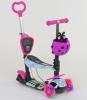 Дитячий Самокат - беговел для дітей 5в1 з батьківською ручкою, кермо 63-72 см, підніжка Best Scooter арт. 11210