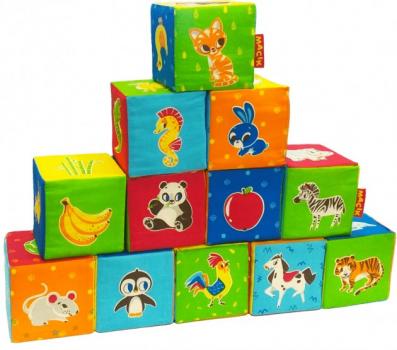 Набір кубиків Macik Тварини (MC 090601-04)