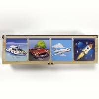 Дерев'яний сортер-монтессорі "Транспорт" Puz-34043 PuzzleOk