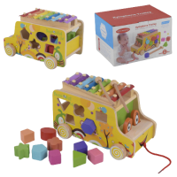 Дерев’яна машинка-сортер з ксилофоном (С39203)