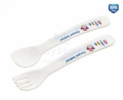 Пластикова виделка та ложка для дітей від 12 місяців  (4 / 409)