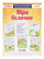 Комплект із 5 кольорових двосторонніх плакатів Міри величин