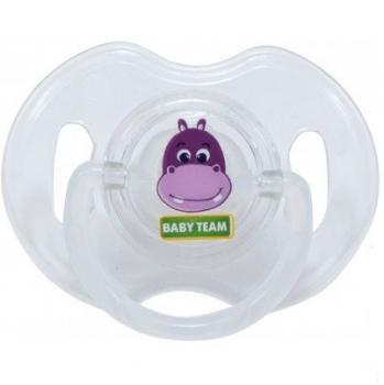 Baby Team Пустушка силіконова Ортодонтична 6м + (1шт) 3102