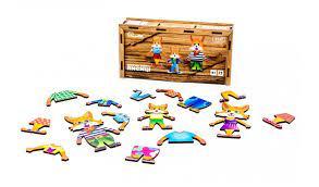 Дерев'яна одягалка "Лисички" 21 елм. Puz-42121