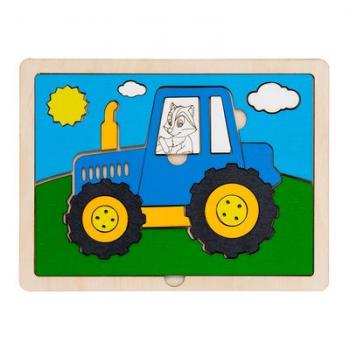 Дерев'яний пазл Little panda Трактор(10-551117) 