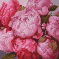 Картина за номерами Тендітні півонії Юлія Томеско KHO2986 50х50 см