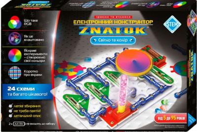 Конструктор Znatok Світло та колір (24 схеми) (70799)
