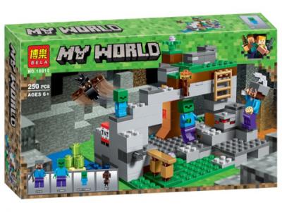  Конструктор Bela "Minecraft" (10810) Печера зомбі, 250 деталей