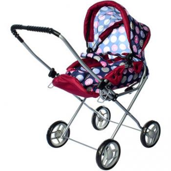 Коляска для ляльок Melogo 9391 Різнокольорові кола