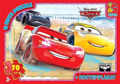 Пазл із серії "Тачки 70 елементів G-Toys (Z10190) 