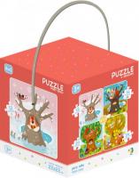 Пазл DoDo 4 в 1 Пори року 4 пазли по 12/16/20/24 елементи (300125)