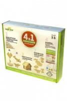 Дерев'яний конструктор Ігротеко Навчальний комплект 4 в 1 76 деталей (1900378)