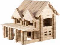 Дерев'яний конструктор Ігротеко Будиночок з балконом 136 деталей (900248)