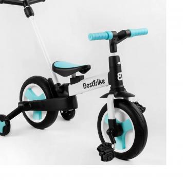 Велосипед з батьківською ручкою трансформер 2/1 Біговел Best Trike (56659) колеса PU 10'' знімні педалі