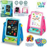 Мольберт AK 0006 AB (18шт) 37-27-в41см, 2-х стор.букви (укр.рус.анг), цифри