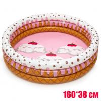 Дитячий надувний басейн для купання "Морозиво" 160 * 38см. Bestway 51144