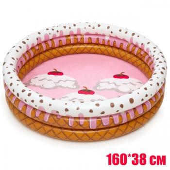 Дитячий надувний басейн для купання "Морозиво" 160 * 38см. Bestway 51144