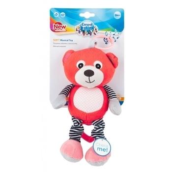 Музична іграшка-підвіска Canpol Babies Bears, кораловий (68/053)