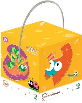 Пазл DoDo 6 в 1 Комахи 6 пазлів по 2/3/4 елемента (300253) 