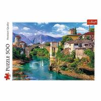 Пазли "Старий міст Мостарии" Боснія і Герцеговина 500 елементів Trefl (37333)
