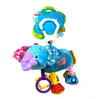 Брязкальце м'яке Слон з вібрацією, Bimbo, BM-60998