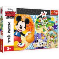 Пазли 24 елмементи MAXI «Час для спорту» / Дісней "Міккі Маус"/ Trefl (14291)