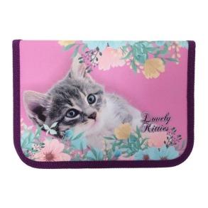 Пенал "Lovely Kitties", 3 яр.,без наповнення, 20601С, CLASS