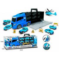 Фура, автовоз, трейлер 666-10K, вантажівка з машинками 6 шт