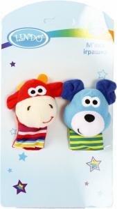 Lindo М'яка іграшка-брязкальце на руку Корова і Мишка F1005