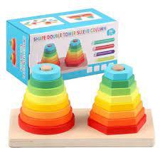 Дерев'яна іграшка "Пірамідка" Limo Toy MD 1765