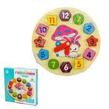 Дерев'яна іграшка Годинник MD0719