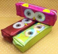 Пенал-косметичка голограмний "Сова з великими очима" 533-10