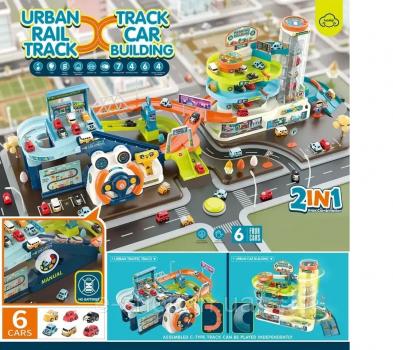 Парковка кермо на батарейках, пісні англ. мовою, звукові ефекти, автоматичний ліфт