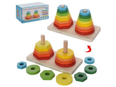ДЕРЕВ'ЯНА ІГРАШКА ПІРАМІДКА. MD 1765