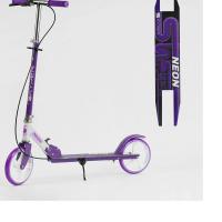 Самокат двоколісний "Skyper Neon" N-20673 (6) сталева рама, ручне гальмо, колеса PU діаметр 200мм, грипси гумові 