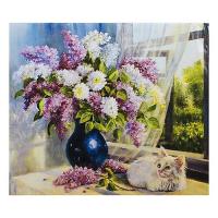 Алмазна мозаїка "Кошеня і ваза" 40 * 30 см AToys (GB70509)