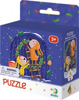 Пазл DoDo В очікуванні свята 16 елементів (300263) 