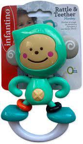 Брязкальце з прорізувачем Infantino мавпочка (316614I)