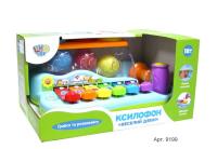 Ксилофон іграшка 26 см, логіка, з молотком, в кор-ке, 28-18,5-14,5 см