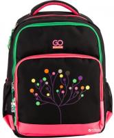 Рюкзак GoPack 38х28х18 см 19 л для дівчаток Чорний (GO18-113M-4)