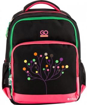 Рюкзак GoPack 38х28х18 см 19 л для дівчаток Чорний (GO18-113M-4)